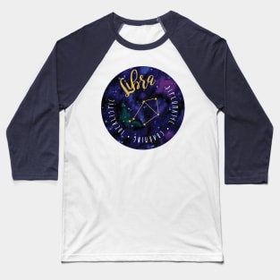 Libra Zodiac Baseball T-Shirt